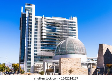 Oct 20, 2019 San Jose / CA / USA - The Modern City Hall Building Of San Jose On A Sunny Day; Silicon Valley, California