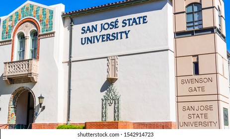 Oct 20, 2019 San Jose / CA / USA - San Jose State University (SJSU) Building, Home Of The Environmental Studies Department And Washington Square Hall, In The Campus Located In Downtown San Jose; 