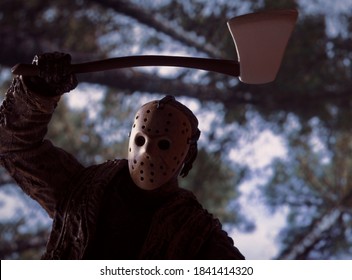 OCT 25 2020: Friday The 13th Slasher Jason Voorhees And Hockey Mask  - Neca Action Figure