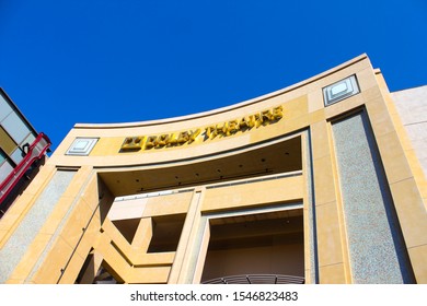 Oct 4th 2019. Los Angeles California. View Of The Dolby Theatre On Sunset Boulevard. Movie Premiers Are Often Held Here.