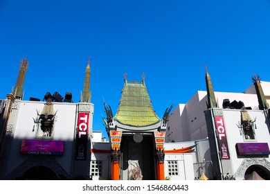 Oct 4th 2019. Los Angeles California. Front View Of TCL Chinese Theatre In Sunset Boulevard. The Venue Is Famous For Holding Hollywood Movie Premiers.