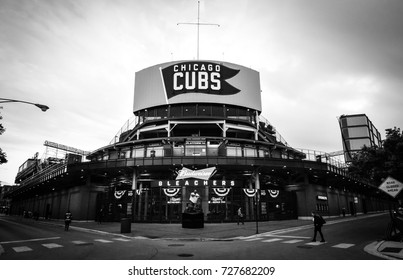 October 10, 2016 - Bleachers entrance in Wrigley Field, Chicago, Illinois