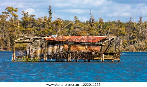 October 14 2018 Duck Blind Lafayette Stock Photo Edit Now 1223011333