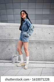 October 16, 2019: Seoul, Korea - Street Style Outfit During Seoul Fashion Week - SFWSS20