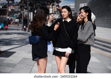 October 17, 2019: Seoul, Korea - Street Style Outfit During Seoul Fashion Week - SFWSS20