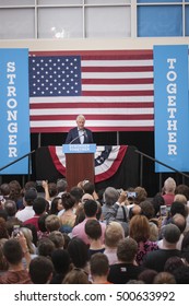 October 18th 2016 - Bue Bell ,USA - President Bill Clinton Holds Campaign Rally For Hillary Clinton In Blue Bell Montgomery County College.