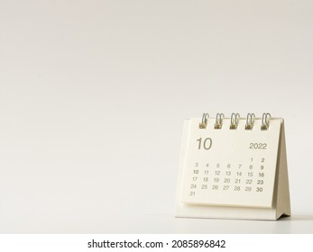 October 2022 Calendar On White Background