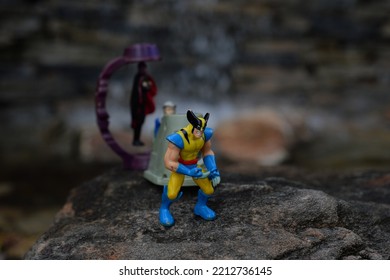 October 2022, Istanbul, Turkiye: Wolverine Figure From X Men Cartoon And Movie Of Marvel Comics.