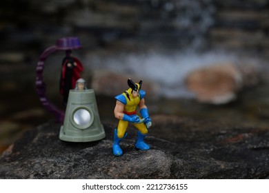 October 2022, Istanbul, Turkiye: Wolverine Figure From X Men Cartoon And Movie Of Marvel Comics.