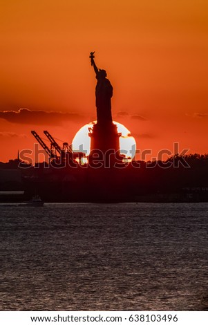 Similar – Sunset of Liberty