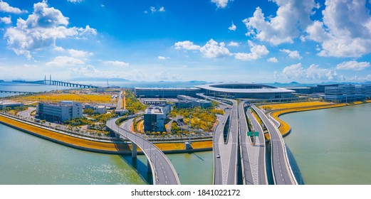 October 25, 2020:Pearl River Delta Ring Expressway, Zhuhai City, Guangdong Province, China