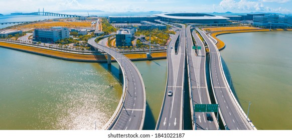 October 25, 2020:Pearl River Delta Ring Expressway, Zhuhai City, Guangdong Province, China