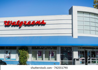 October 26, 2017 Sunnyvale/California - Walgreens pharmacy local branch
