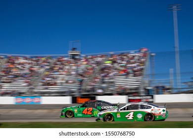 October 27, 2019 - Martinsville, Virginia, USA: Kyle Larson (42) races for position for the First Data 500 at Martinsville Speedway in Martinsville, Virginia.