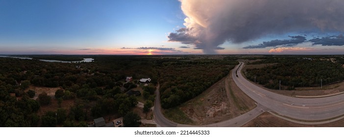 October Lookout Point Sunset And Rain Clouds