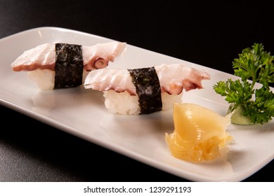 Octopus Nigiri Sushi.