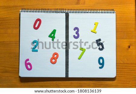 Odd and even numbers division. 
