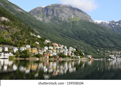 Odda Town In Norway