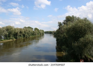 Oder River Stream During Summer