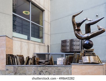 Odessa, Ukraine - August 29, 2016: Monument Nota Bene