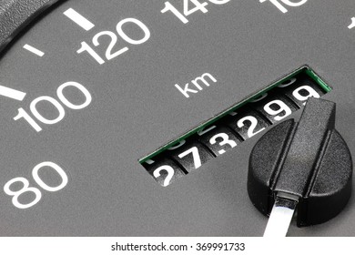 Odometer Of Used Car Showing Mileage Of 273299 Km