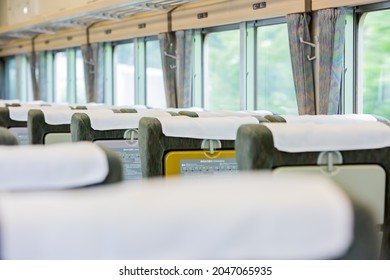 Odoriko, Inside Of Japanese Express Train In Izu, Japan
