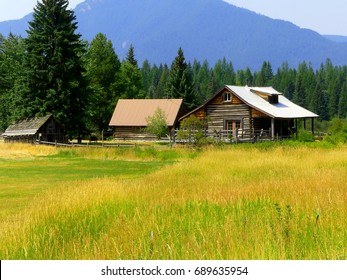 A Off The Grid Cabin Isolated In The Woods.