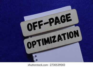 Off Page Optimization Text on Wooden Blocks