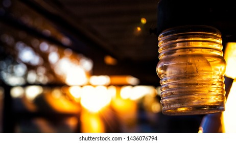 Off Porch Light At Dusk