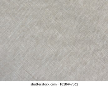 Off White Cotton And Linen Fabric Texture Useful As A Background