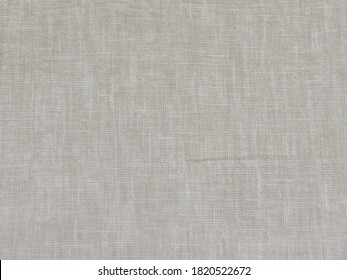 Off White Cotton And Linen Fabric Texture Useful As A Background