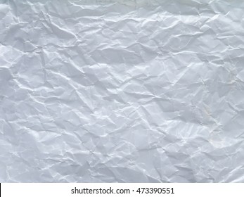 Off White Crumpled Wax Paper Sheet Background