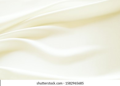 Off White Silk Drapery Fabric Texture Background