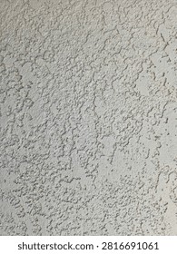 Off White Stucco Wall Texture Background Closeup