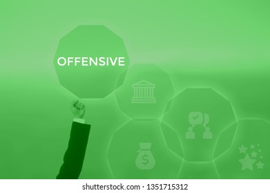 OFFENSIVE - technology and business concept