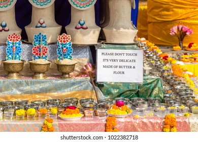 Offerings Butter Flour Mahabodhi Temple Bodhgaya Stock Photo 1022382718 ...