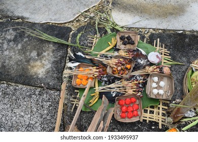 Offerings In Hinduism Ceremony.  Selective Focus. 