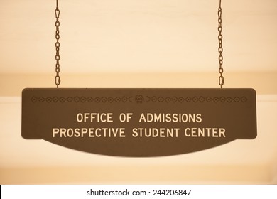 Office Of Admissions  Sign At San Diego State University