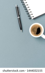 Office background with copyspace. Top view