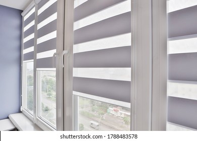 Office blinds. Modern jalousie. Office meeting room lighting range control - Shutterstock ID 1788483578