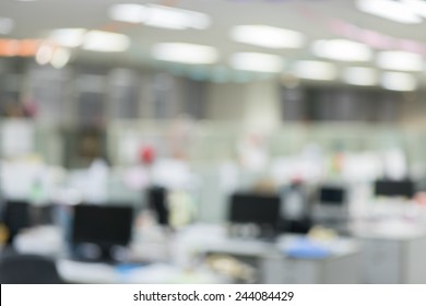 Office Blur Background With Bokeh