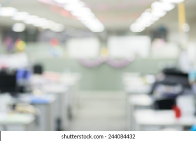 office blur background with bokeh