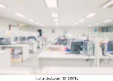 Office Blur Background With Bokeh