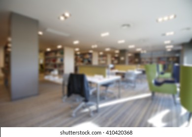Office Building Interior Blur Background