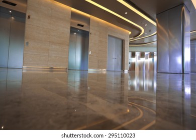 Office Building Interior Lift Stairs