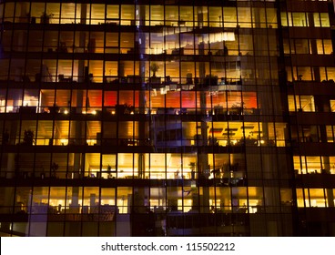 Office Building At Night, Paris