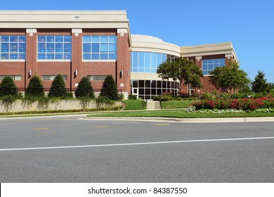 Office Building In Suburban Area