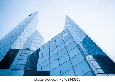 Office Building tower in Financial District La Defense Paris France stock photo - Powered by Shutterstock