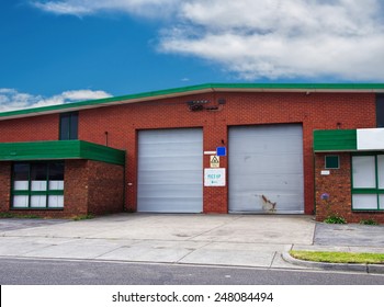  Office Building With Warehouse Closeup