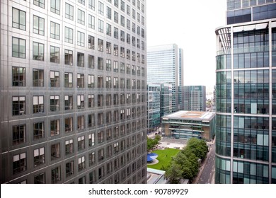 Office Buildings In Canary Wharf, London